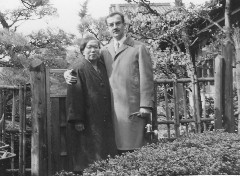 Bob Muller and Kazue Sumii, during one of Bob's visits to Japan.  Click for higher resolution view.